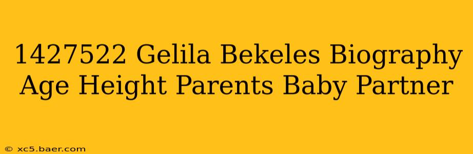 1427522 Gelila Bekeles Biography Age Height Parents Baby Partner