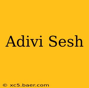 Adivi Sesh