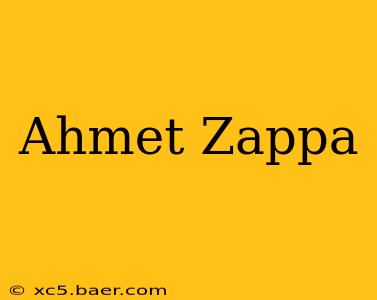 Ahmet Zappa