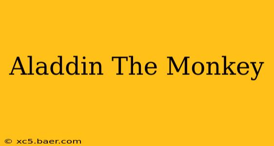 Aladdin The Monkey