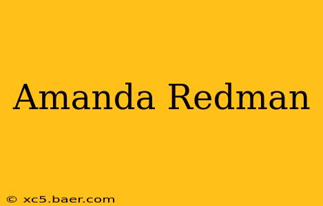 Amanda Redman