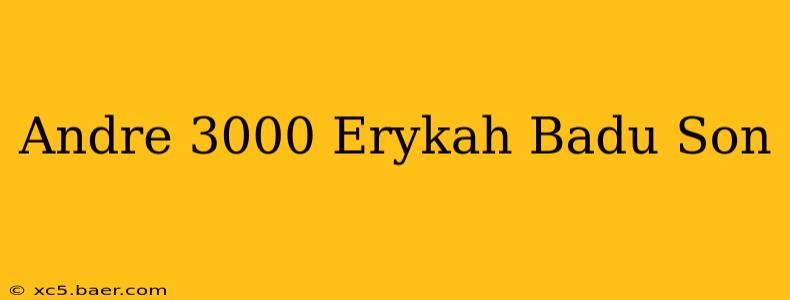 Andre 3000 Erykah Badu Son
