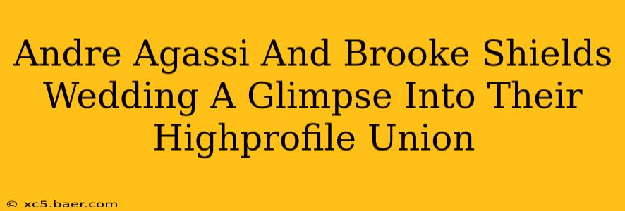 Andre Agassi And Brooke Shields Wedding A Glimpse Into Their Highprofile Union