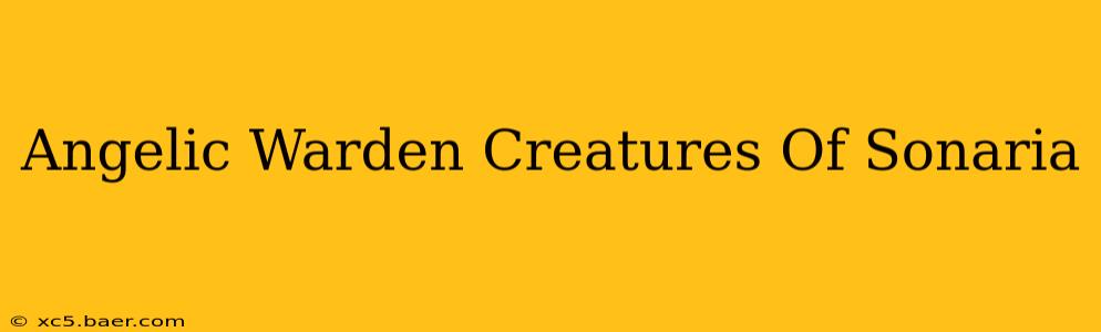 Angelic Warden Creatures Of Sonaria