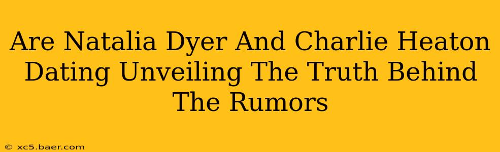 Are Natalia Dyer And Charlie Heaton Dating Unveiling The Truth Behind The Rumors