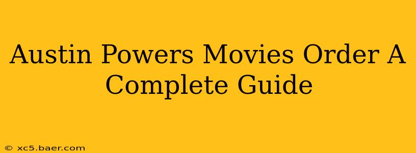 Austin Powers Movies Order A Complete Guide