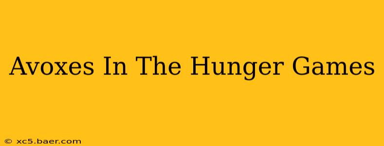 Avoxes In The Hunger Games