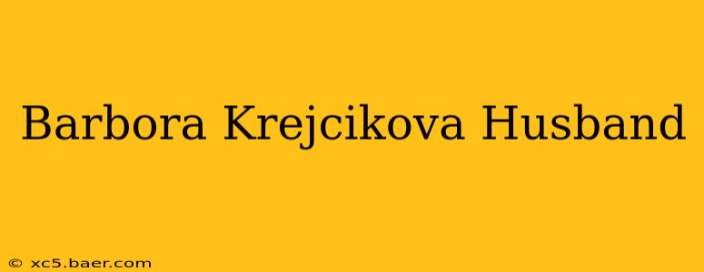 Barbora Krejcikova Husband