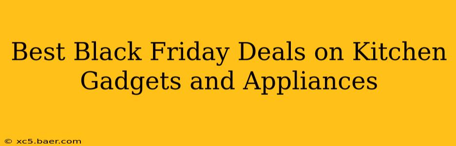 Best Black Friday Deals on Kitchen Gadgets and Appliances
