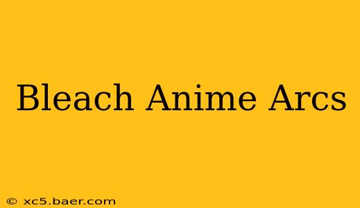 Bleach Anime Arcs