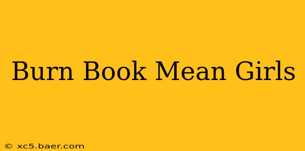 Burn Book Mean Girls