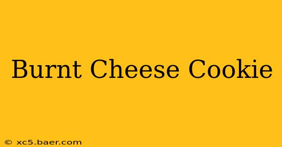 Burnt Cheese Cookie