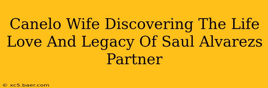 Canelo Wife Discovering The Life Love And Legacy Of Saul Alvarezs Partner