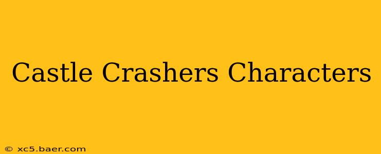 Castle Crashers Characters