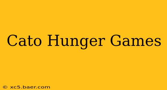 Cato Hunger Games