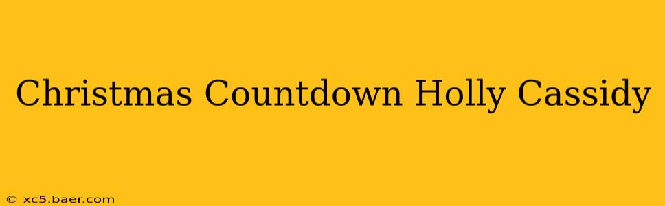 Christmas Countdown Holly Cassidy