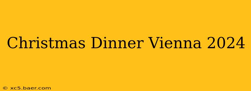 Christmas Dinner Vienna 2024