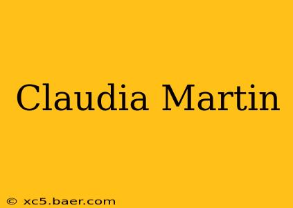 Claudia Martin