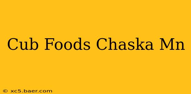 Cub Foods Chaska Mn