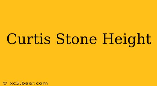 Curtis Stone Height