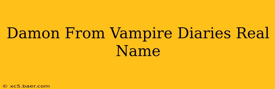 Damon From Vampire Diaries Real Name