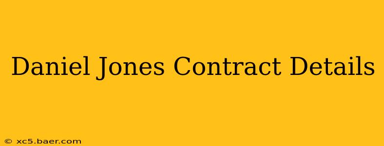 Daniel Jones Contract Details