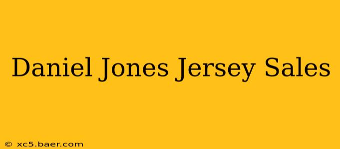 Daniel Jones Jersey Sales