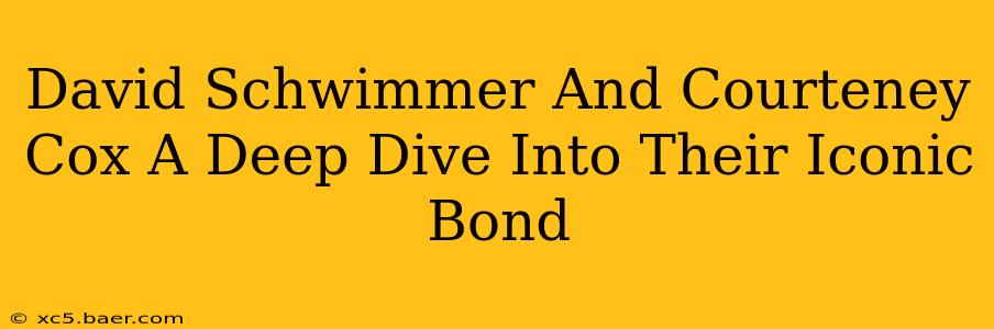David Schwimmer And Courteney Cox A Deep Dive Into Their Iconic Bond