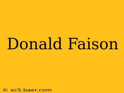 Donald Faison