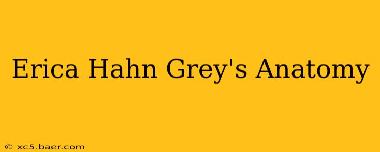 Erica Hahn Grey's Anatomy