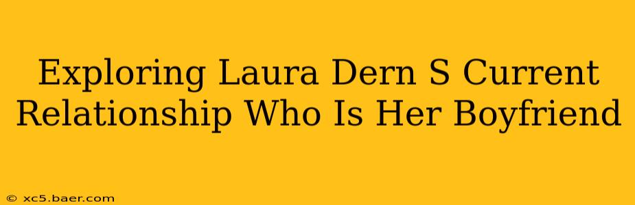 Exploring Laura Dern S Current Relationship Who Is Her Boyfriend