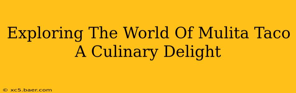 Exploring The World Of Mulita Taco A Culinary Delight