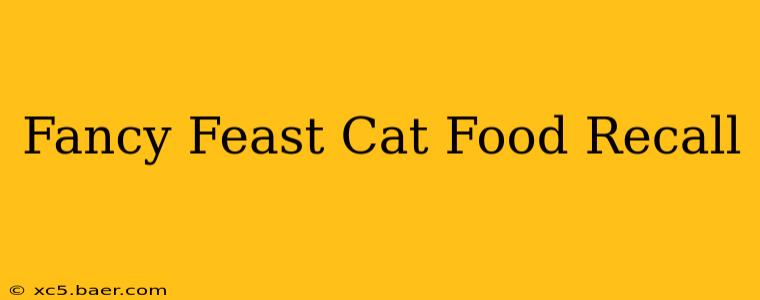 Fancy Feast Cat Food Recall