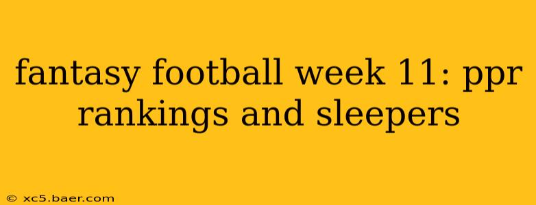 fantasy football week 11: ppr rankings and sleepers
