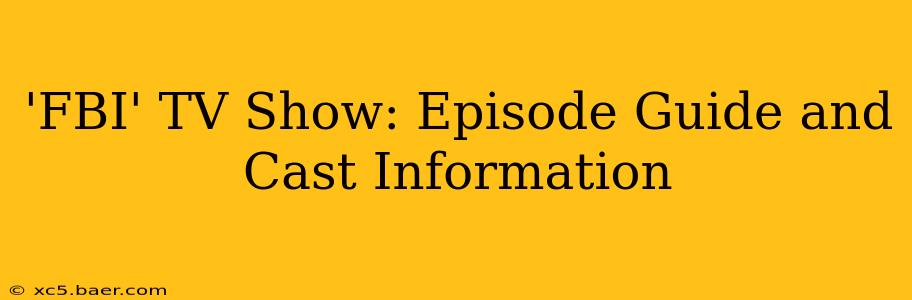 'FBI' TV Show: Episode Guide and Cast Information
