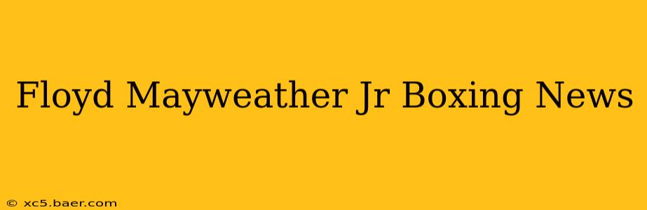 Floyd Mayweather Jr Boxing News