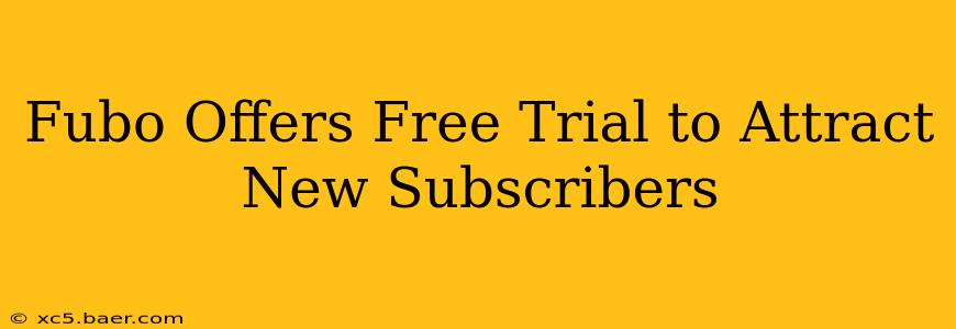 Fubo Offers Free Trial to Attract New Subscribers