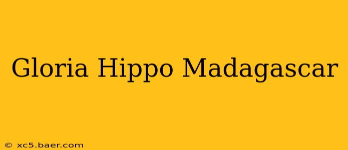 Gloria Hippo Madagascar