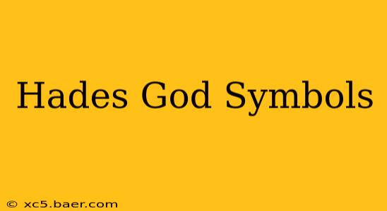 Hades God Symbols