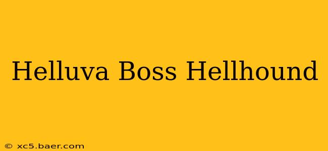 Helluva Boss Hellhound