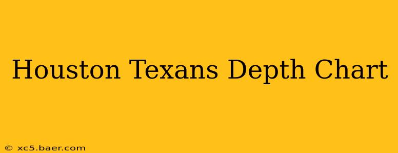 Houston Texans Depth Chart