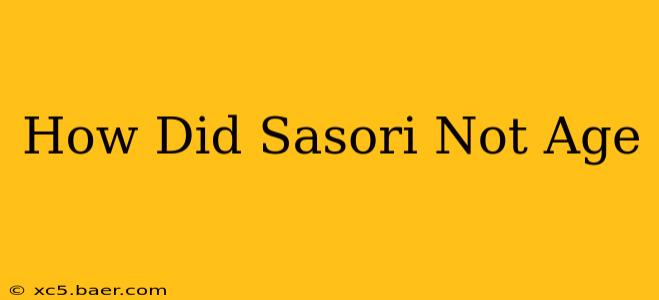 How Did Sasori Not Age