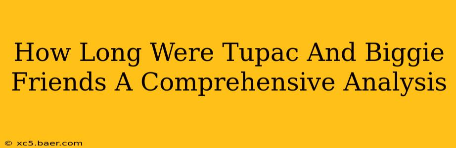 How Long Were Tupac And Biggie Friends A Comprehensive Analysis
