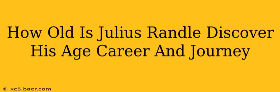 How Old Is Julius Randle Discover His Age Career And Journey
