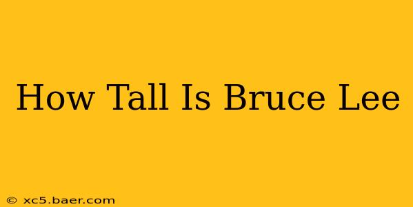 How Tall Is Bruce Lee