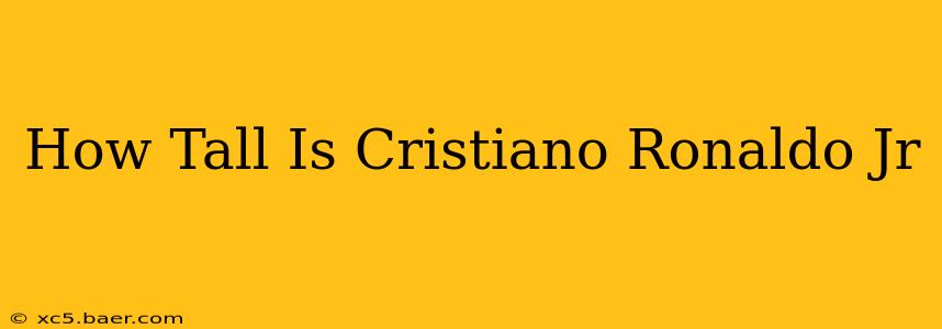 How Tall Is Cristiano Ronaldo Jr