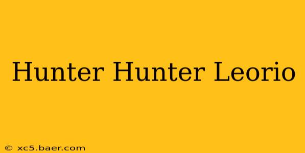 Hunter Hunter Leorio