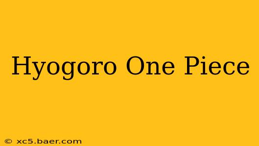 Hyogoro One Piece