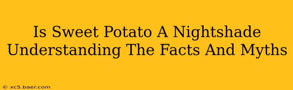 Is Sweet Potato A Nightshade Understanding The Facts And Myths