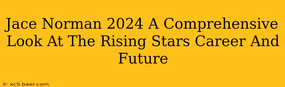 Jace Norman 2024 A Comprehensive Look At The Rising Stars Career And Future